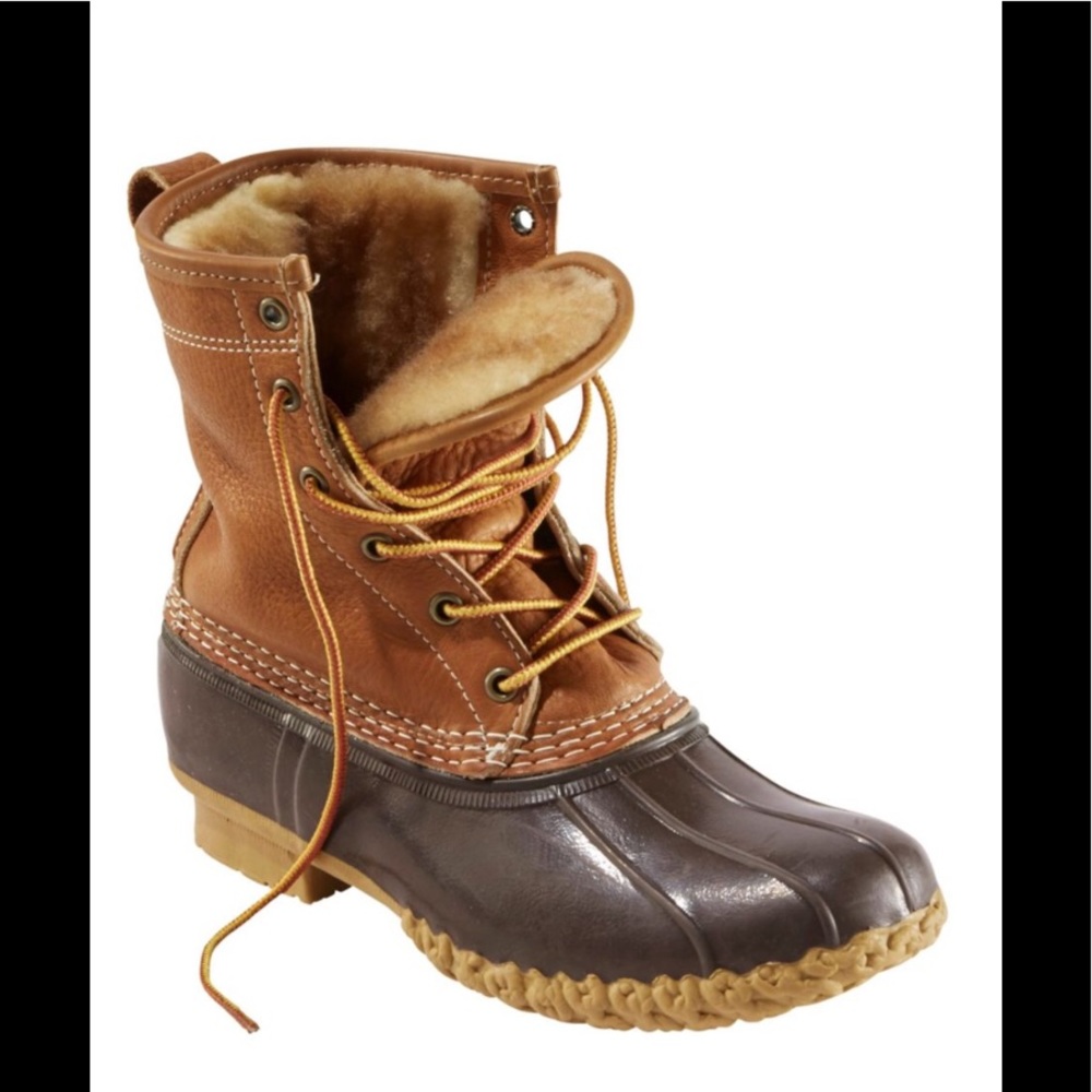 NWT L.L. Bean Women’s Bean Boots - Shearling-Lined